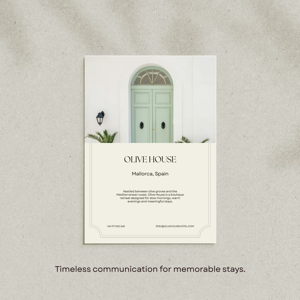 Editable Canva bundle with 34 guest information templates for hospitality businesses.
